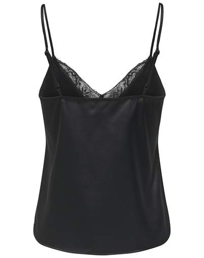 Only - ONLFaraya Strap Lae Satin Top - Black